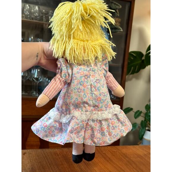 HOLLY HOBBIE Fancy Treat Rag Doll 1st Edition Plush Vtg Floral Mattel 1990 RARE - Picture 4 of 7